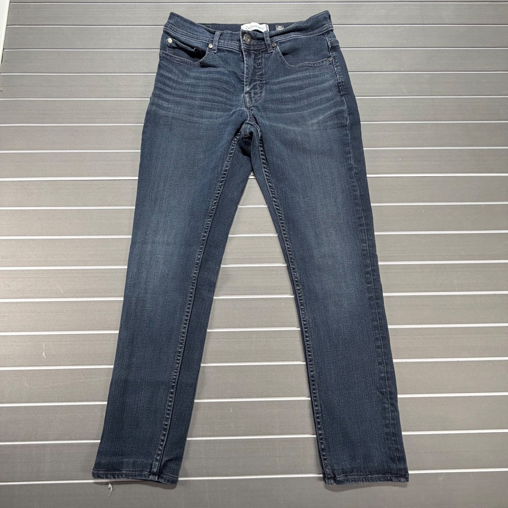 Departwest Trouper Skinny Jeans Mens 30R Dark Wash Blue Stretch Denim HEMED 27"